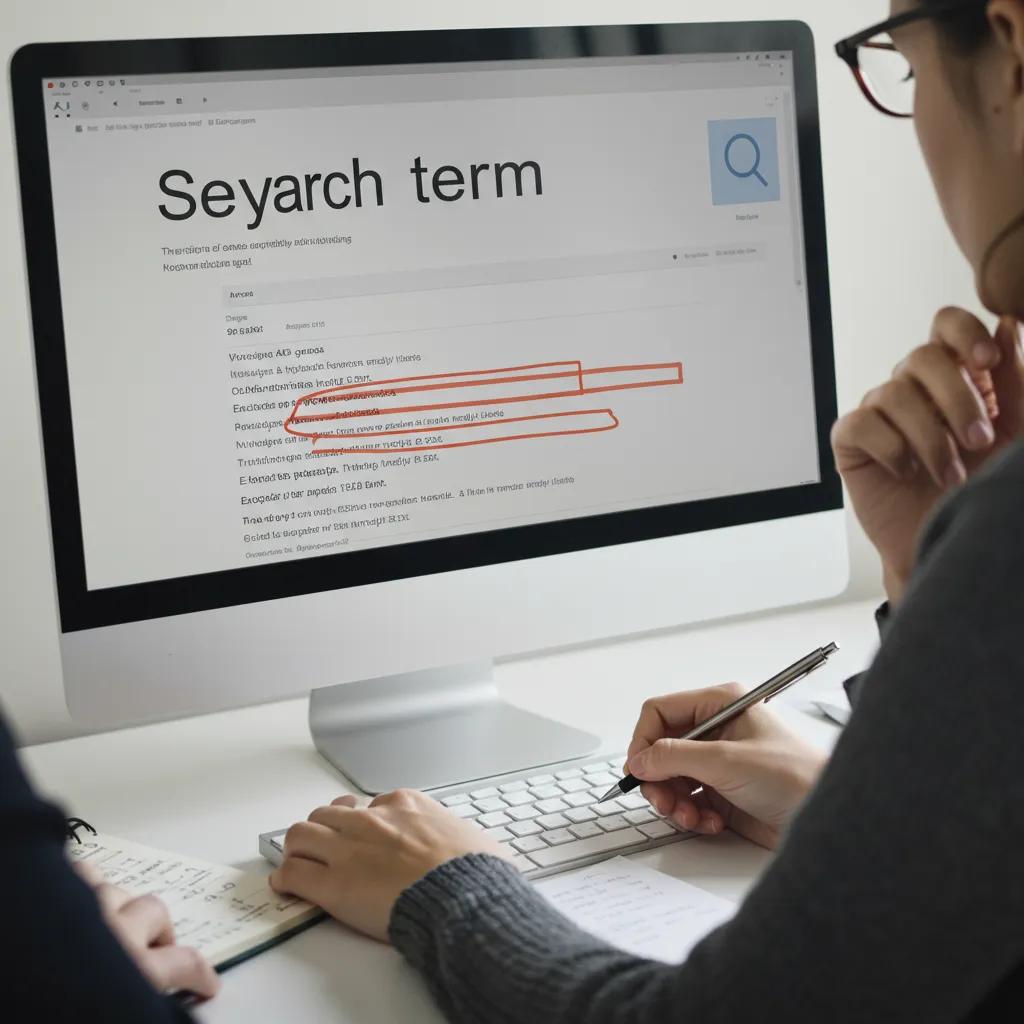 Close Up Of Search Term Report Highlighting Irrelevant Keywords For Paid Advertising Dba1c366 E561 4a0c 9db0 7c49d4a27b3e | Google Ads Digital Marketing Agency in California