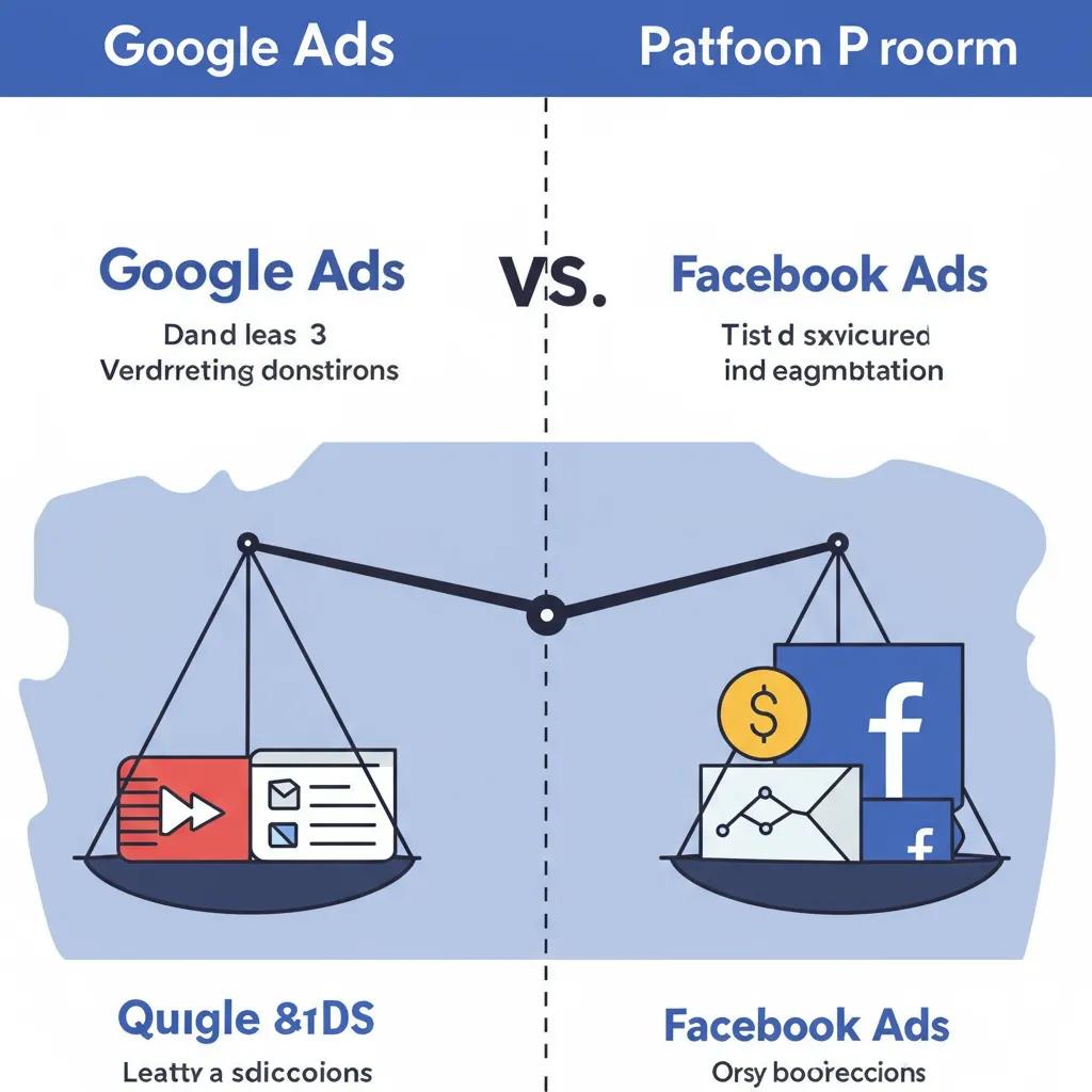 Illustration Comparing Lead Quality And Cost Metrics Of Google Ads And Facebook Ads 7bce7f7c F67c 485d Aab6 13453748c778 | Google Ads Digital Marketing Agency in California