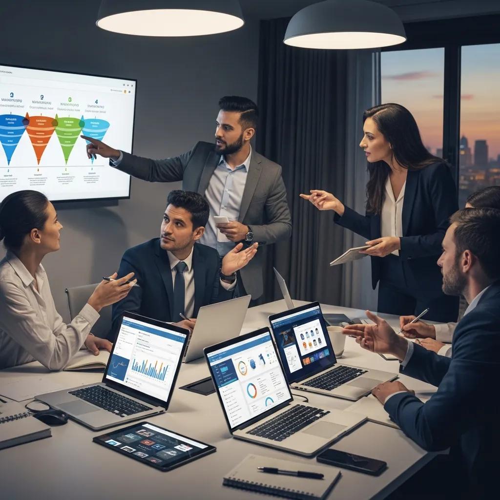Legal team planning digital marketing and reputation management work