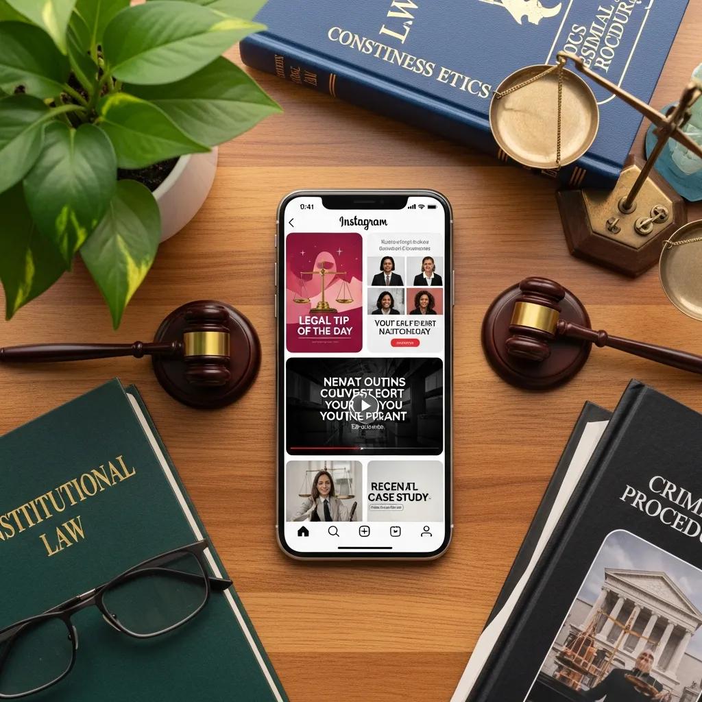 Smartphone Displaying An Instagram Feed Of Engaging Legal Content With Legal Books And Plant On The Desk D9e7f273 Ef12 4c7b 95b9 D4811bb40797 - Website Development | Google Ads Digital Marketing Agency in California