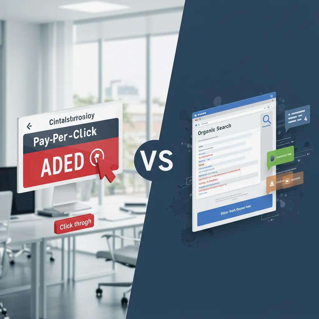 Comparison Of Pay Per Click Advertising And Organic Search Strategies In Modern Office Setting 98b55f90 F822 4efa 87c3 4e34910746f4 | Google Ads Digital Marketing Agency in California