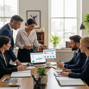 Law Firm Attorneys Collaborating On Ppc Strategies In Modern Office Setting Ee8f4c48 88cc 489d Bdb3 B4e2640423c9 - Legal Marketing Services. | Google Ads Digital Marketing Agency in California