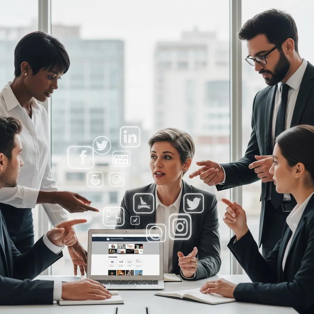 Law Firm Team Collaborating On Social Media Marketing Strategies With Laptop And Social Media Icons D63923fd 611c 436a Af75 F81507930442 - Legal Marketing Services. | Google Ads Digital Marketing Agency in California