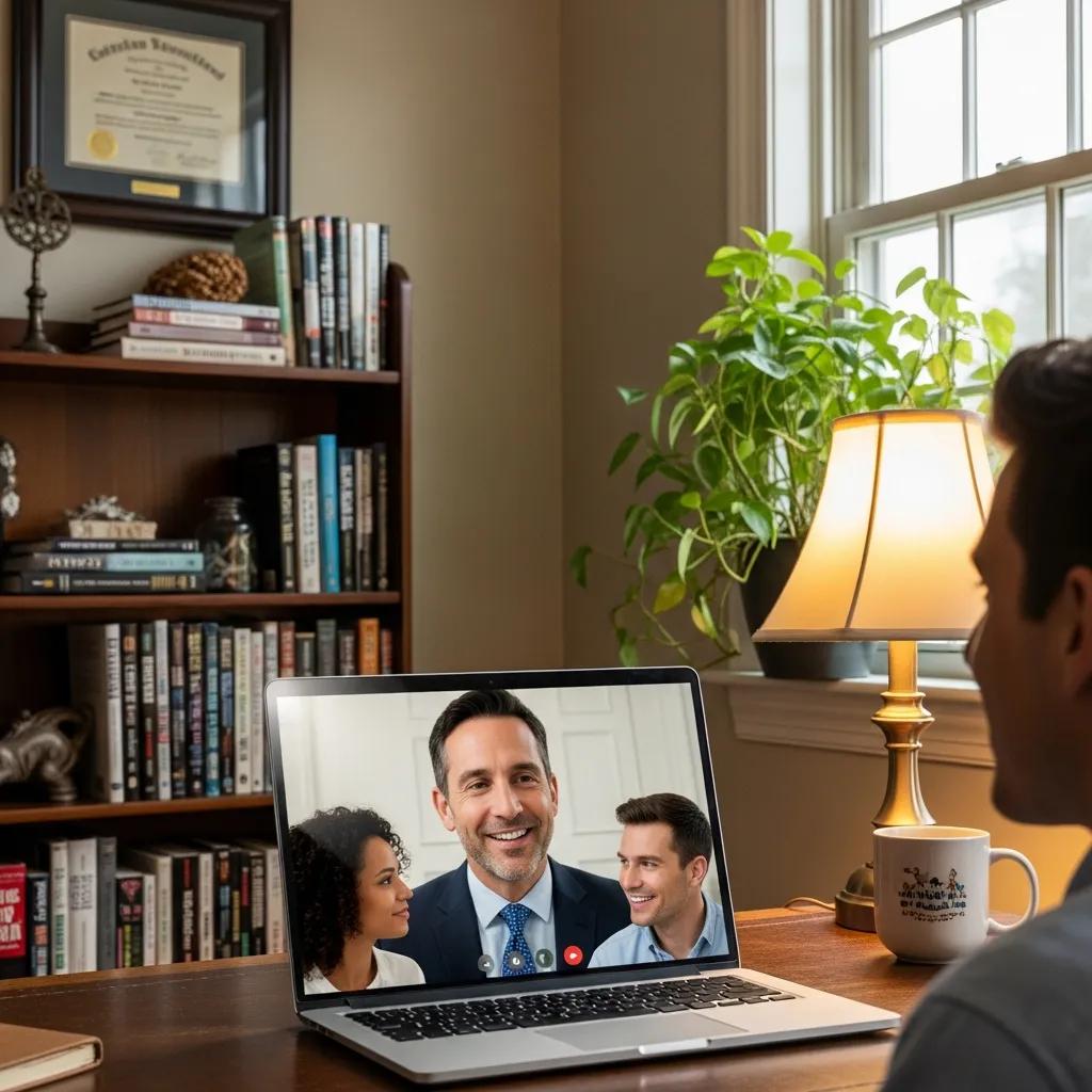 Lawyer Engaging With Clients Via Video Call In Cozy Home Office Highlighting Digital Marketing Engagement Ca311cd0 1dfe 4eab 8eba 319c127ae9c3 - Ai Web Development | Google Ads Digital Marketing Agency in California